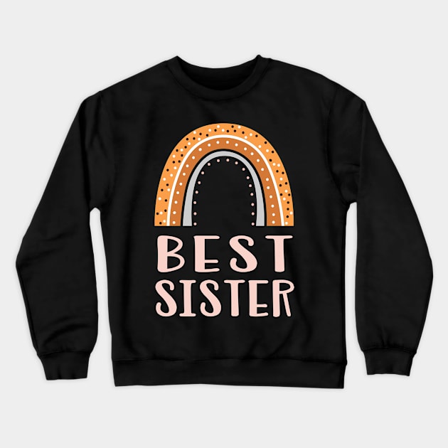 Best Sister Siblings Girls Women Boho Style Crewneck Sweatshirt by Foxxy Merch